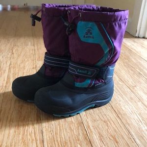 Girls Size 1 Kamik snow boots